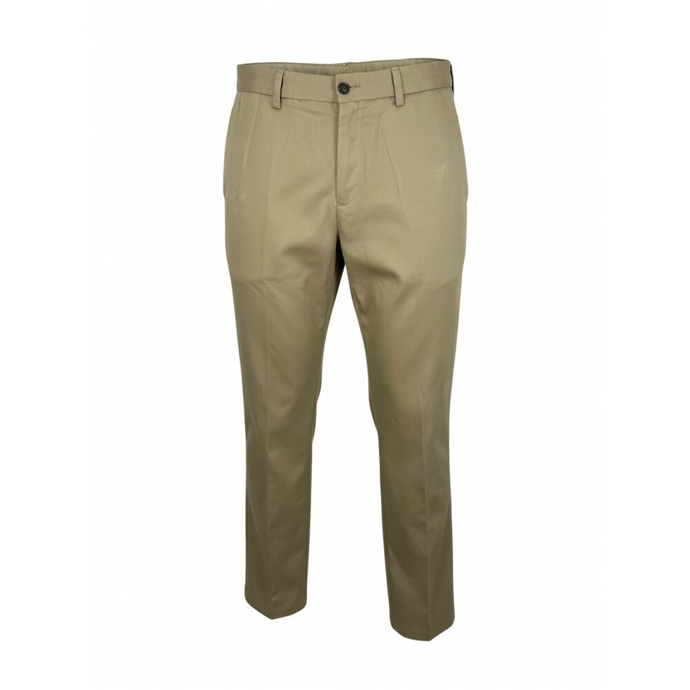 Haggar In Motion Tan Flat Front Pants Men's 38x34